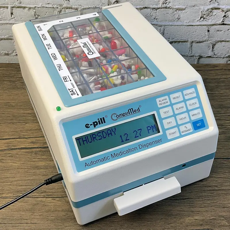 CompuMed Tamper-Proof Automatic Pill Dispenser — AC-Powered, Scheduled Medication Management
