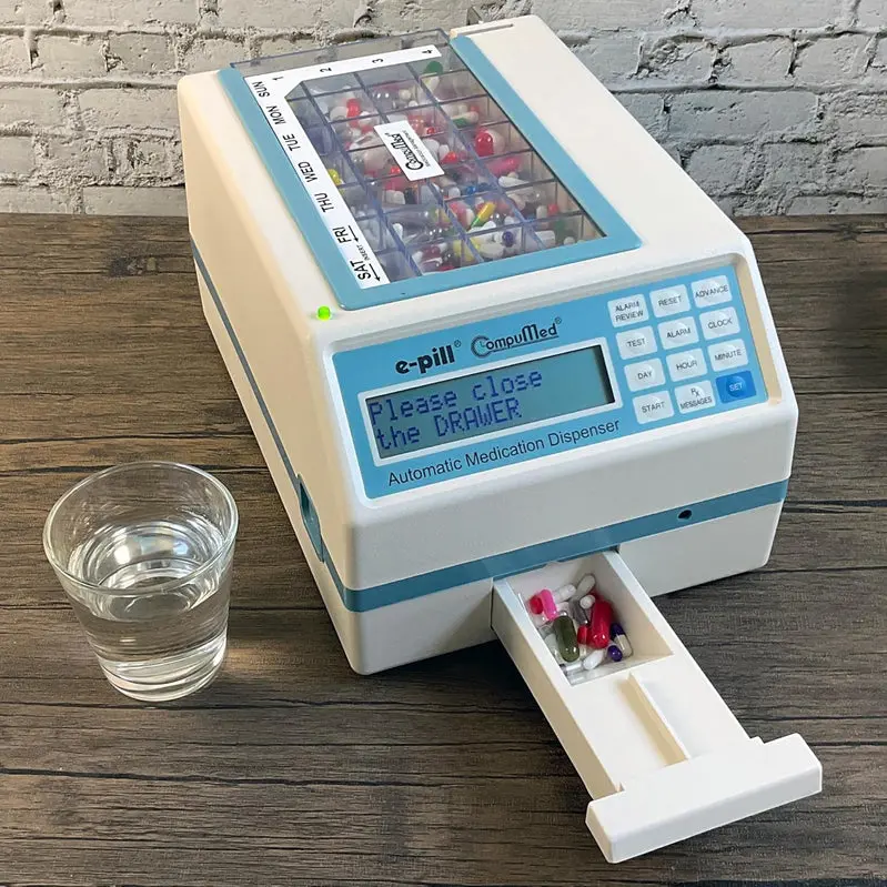 CompuMed Tamper-Resistant Automatic Pill Dispenser – AC-Powered Medication Management System