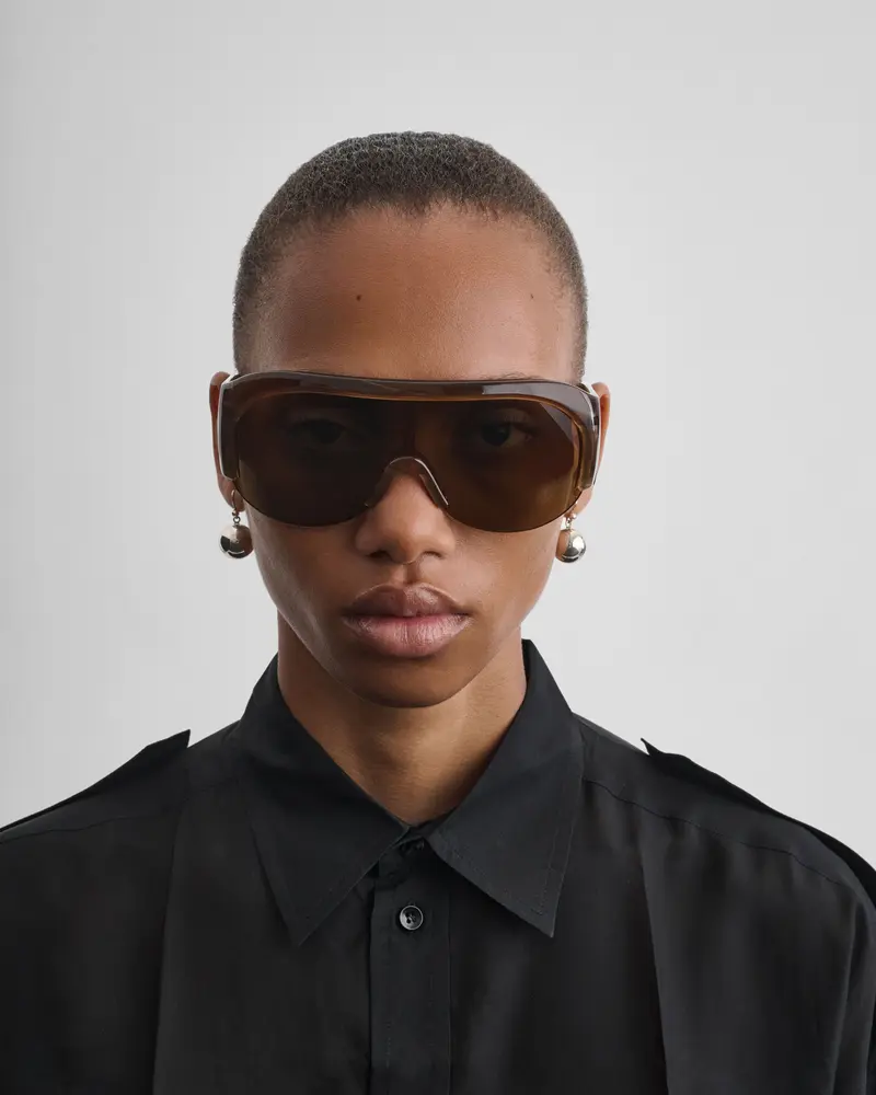 Conker Tortoiseshell Half-Frame Bombé Sunglasses