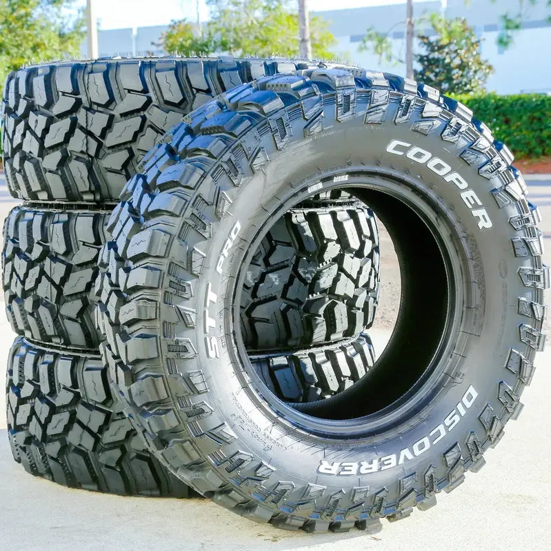 Cooper Discoverer STT Pro LT 275/70R18 10-Ply Mud-Terrain Tire Set – Four Aggressive-Tread Tires