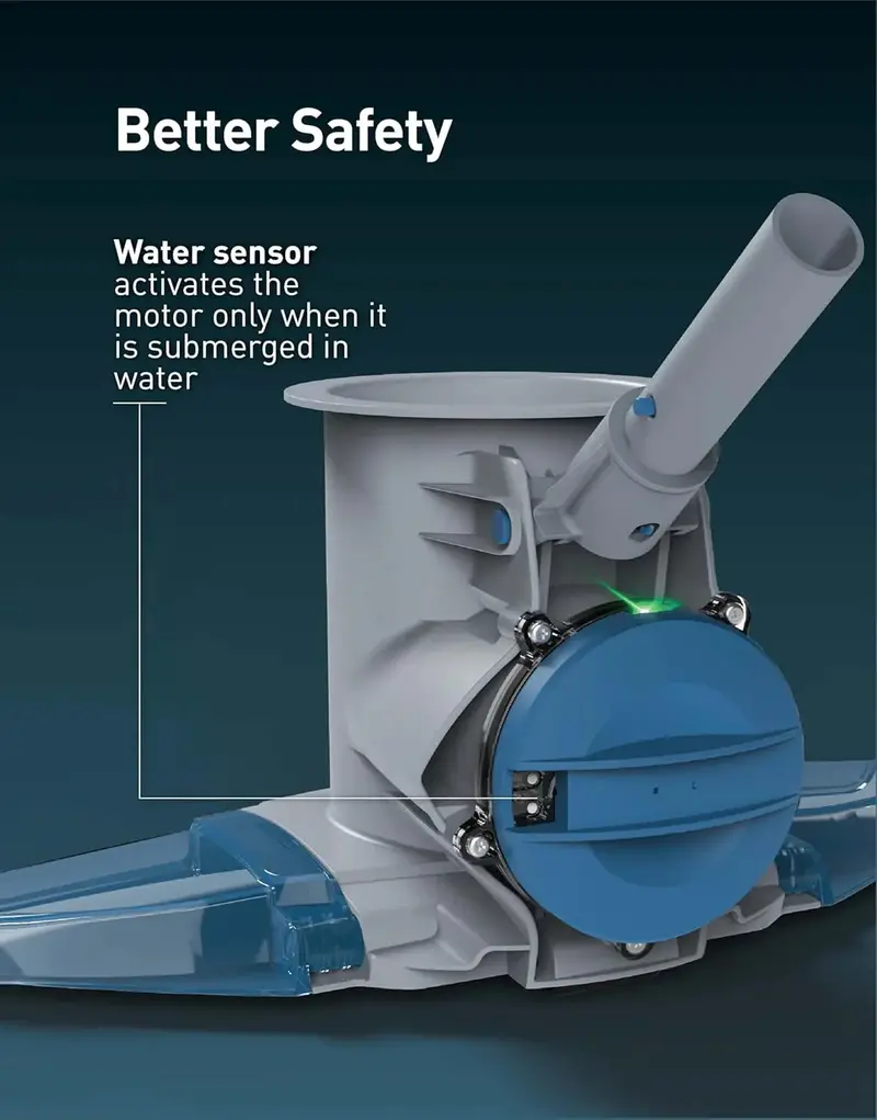 Cordless Pool Vacuum Cleaner – 30 GPM Suction, 75-Min Battery Life, Large Debris Bag for In-Ground & Above-Ground Pools