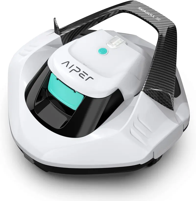Cordless Robotic Pool Cleaner – Dual-Motor System for Comprehensive Surface Coverage
