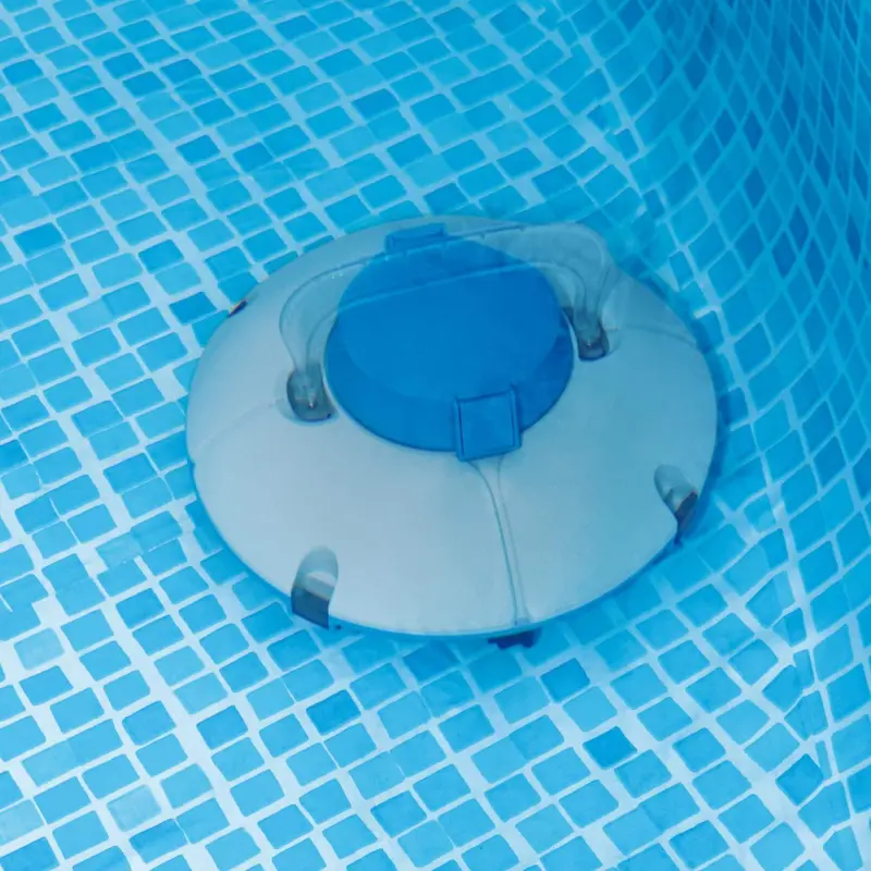 Cordless Robotic Pool Cleaner P56000024 – Summer Waves Vacuum for Flat Above-Ground Pools