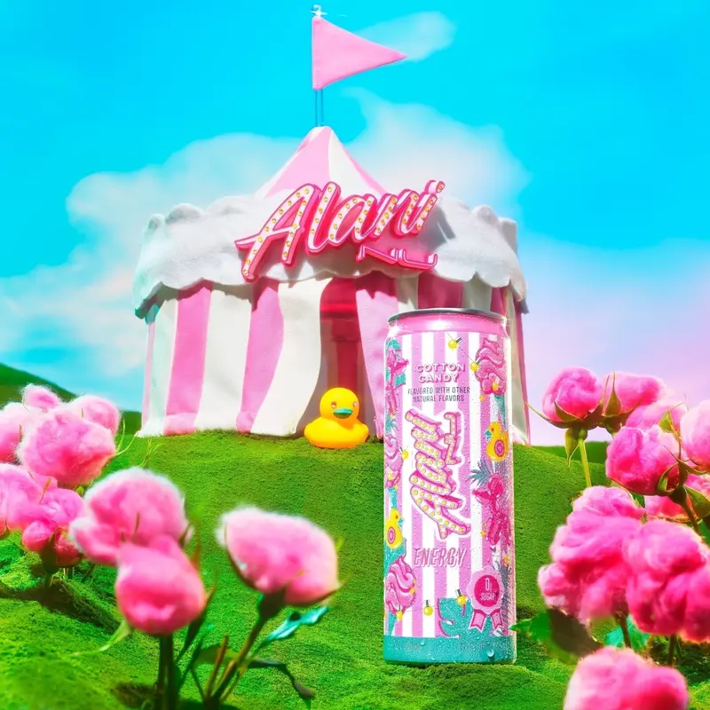 Cotton Candy Energy Drink – Sweet, Vibrant Taste, 12 fl oz Cans, 24-Unit Pack