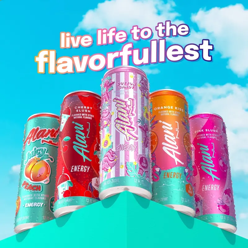 Cotton Candy Energy Drink – Sweet, Vibrant Taste, 12 fl oz Cans, 24-Unit Pack