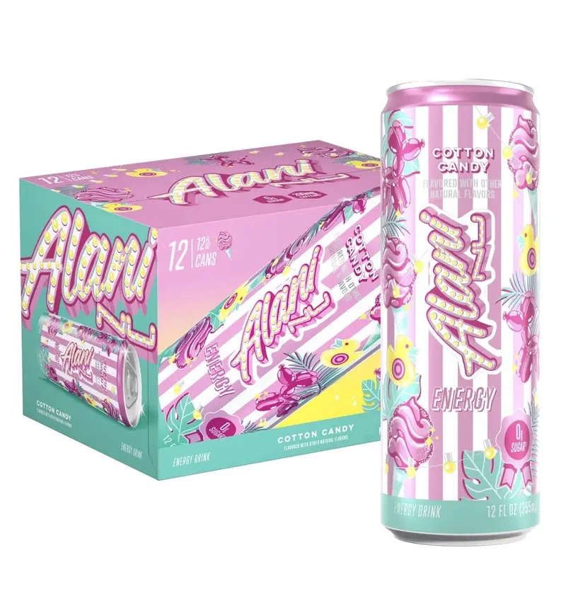 Cotton Candy-Flavored Energy Drink – 12 oz Cans, 12-Pack
