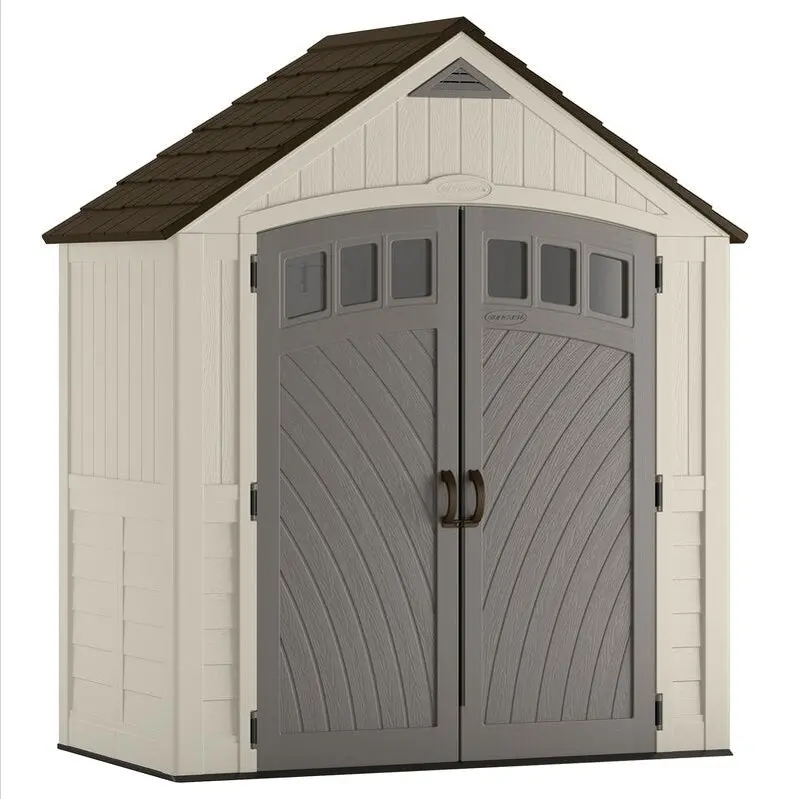 Covington Resin Outdoor Storage Shed – 7.5 ft. W × 4 ft. D Weather-Resistant Structure with Secure Lockable Door