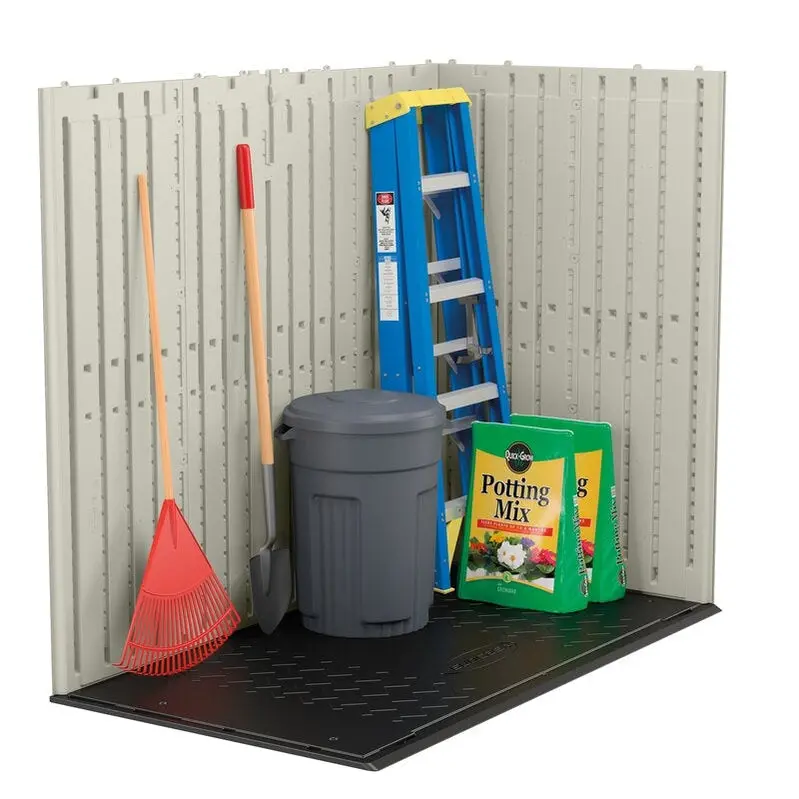Covington Resin Outdoor Storage Shed – 7.5 ft. W × 4 ft. D Weather-Resistant Structure with Secure Lockable Door