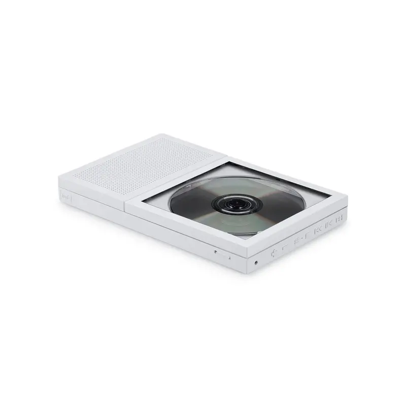 CP2 Compact CD Player with Integrated Speaker – Sleek All-in-One Audio Device