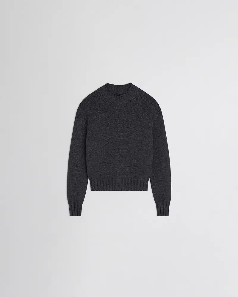 Crewneck Jumper | Grey Cashmere