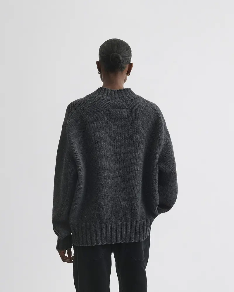 Crewneck Jumper | Grey Cashmere