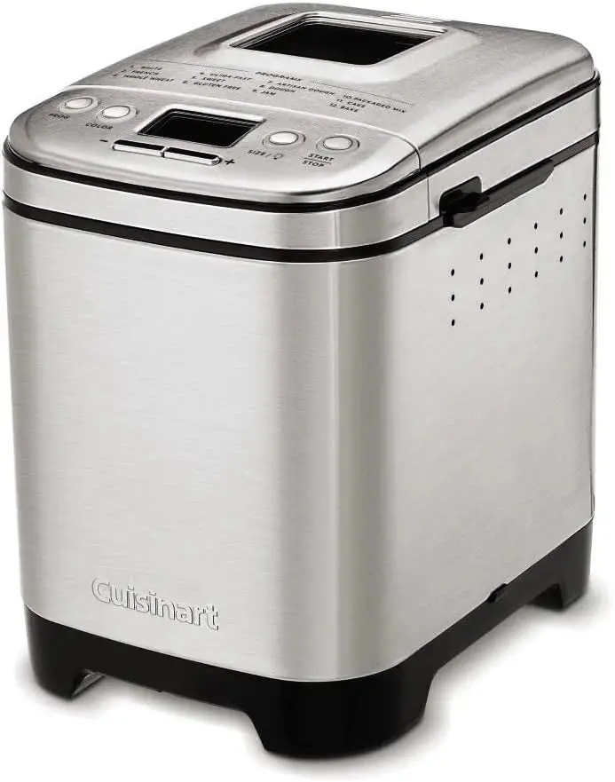 Cuisinart Compact Bread Maker – 2-Pound Loaf Capacity, Digital Timer, and 12 Pre-Programmed Baking Functions