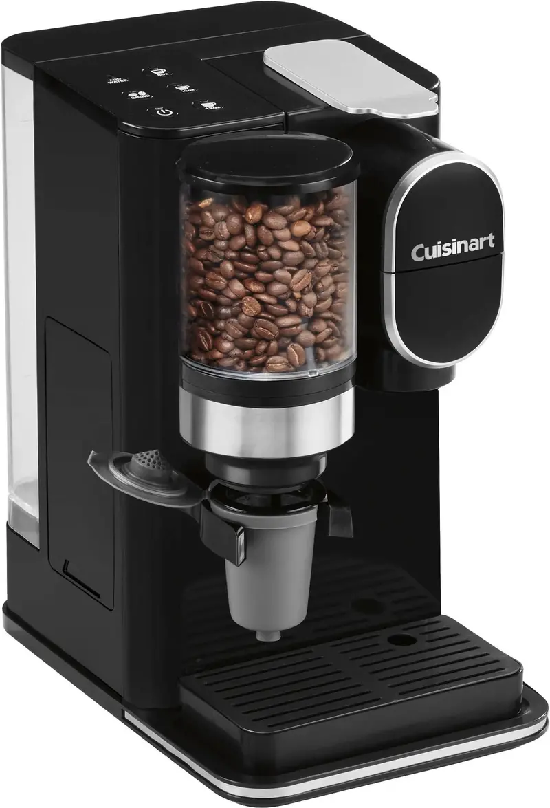 Cuisinart Grind & Brew Single-Serve Coffeemaker – Compact Black Design