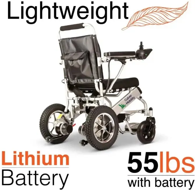 Culver Mobility Compact Motorized Wheelchair – Foldable, Airline-Compliant & FDA-Certified