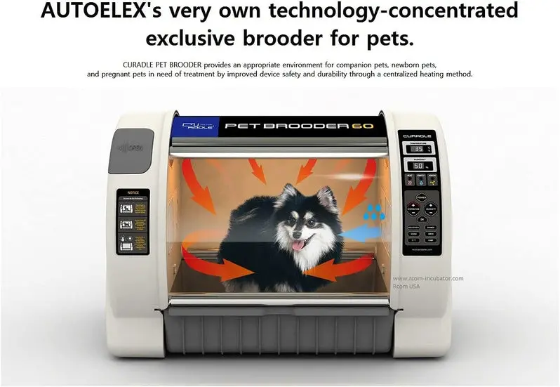 Curadle R-com MXB60N Brooder for Pets – 2-Year Warranty Included + Bonus Tray