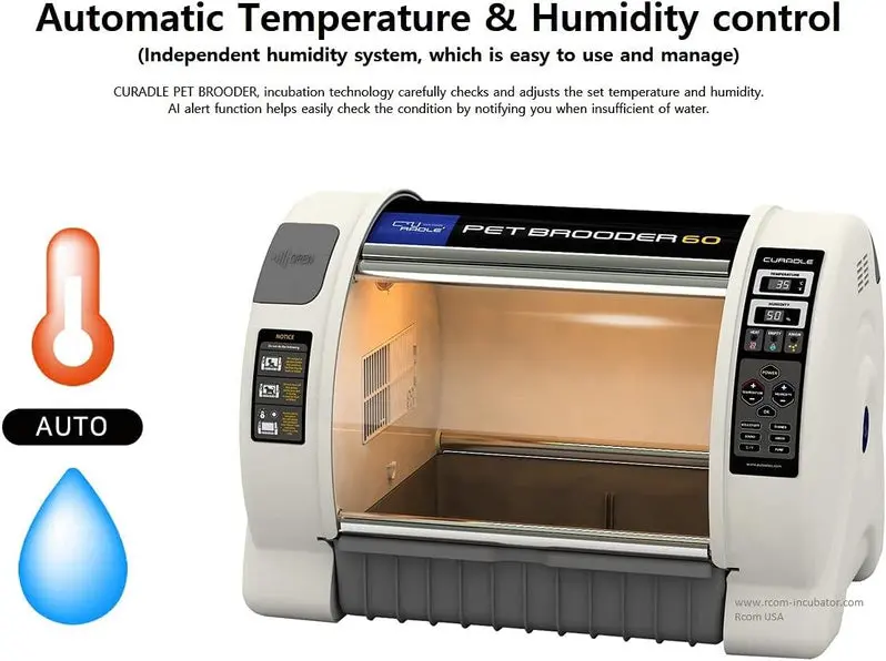 Curadle R-com MXB60N Brooder for Pets – 2-Year Warranty Included + Bonus Tray