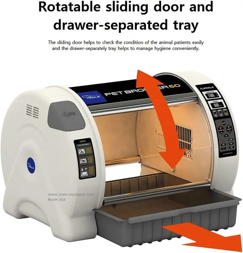 Curadle R-com MXB60N Brooder for Pets – 2-Year Warranty Included + Bonus Tray