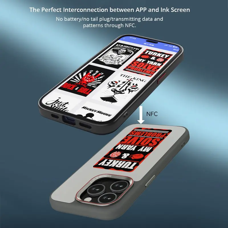 Customizable E-Ink Display iPhone Protective Case