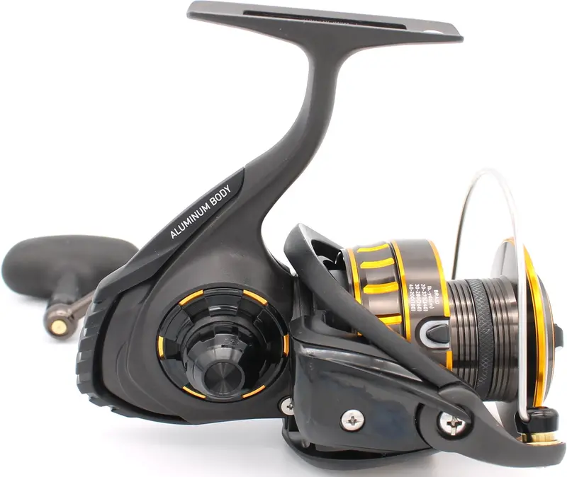 Daiwa BG Spinning Reel — Sealed Drag, Air Rotor, Digigear Drive, Black Anodized Aluminum Construction