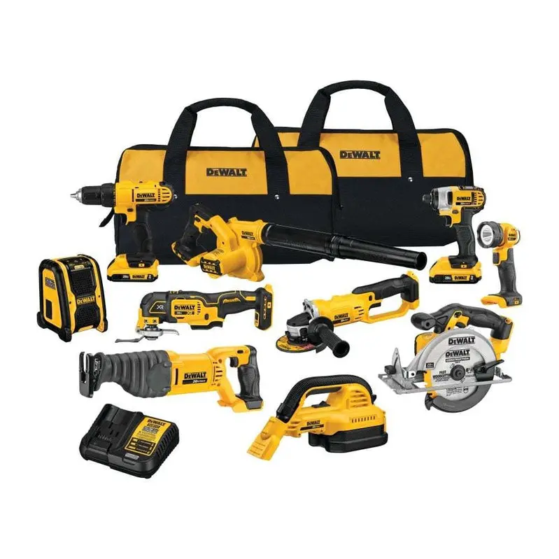 DCK1020D2 20V MAX 10-Tool Power Kit – Complete Set with Batteries and Charger