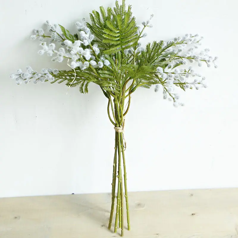 Delicate Acacia Silk Stem – Slender Branch Ideal for Minimalist Vases and Modern Table Settings 2