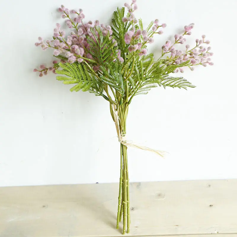 Delicate Acacia Silk Stem – Slender Branch Ideal for Minimalist Vases and Modern Table Settings
