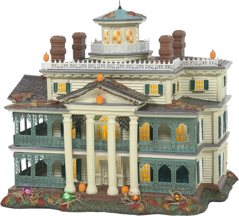 Department 56 Haunted Mansion Snow Village Structure – Lighted Collectible Building (9.1")