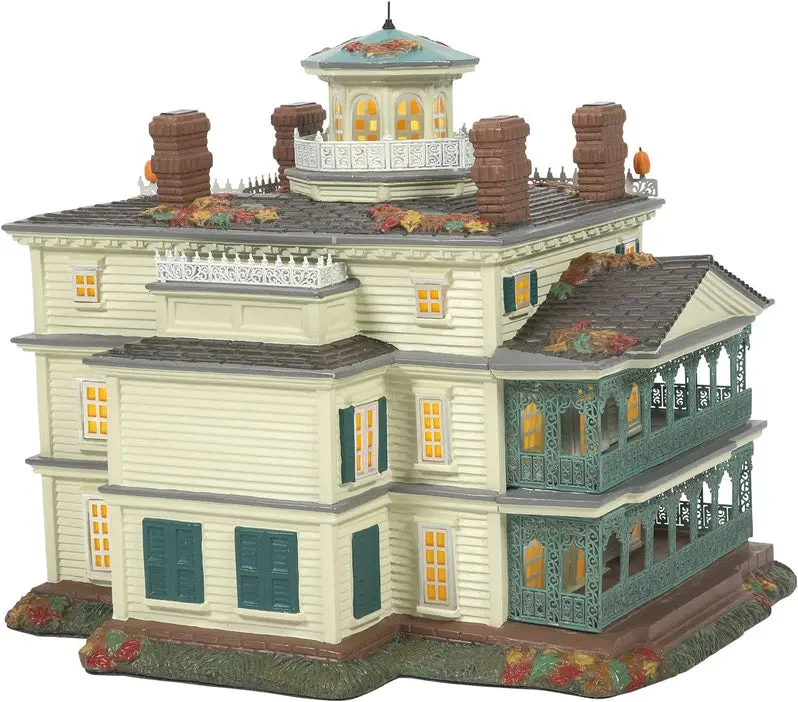 Department 56 Haunted Mansion Snow Village Structure – Lighted Collectible Building (9.1")
