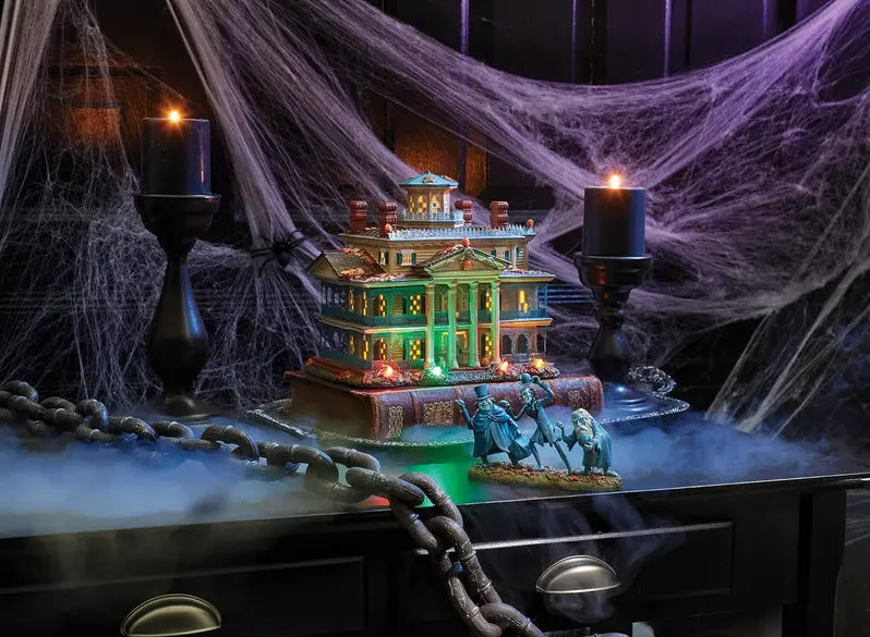 Department 56 Haunted Mansion Snow Village Structure – Lighted Collectible Building (9.1")