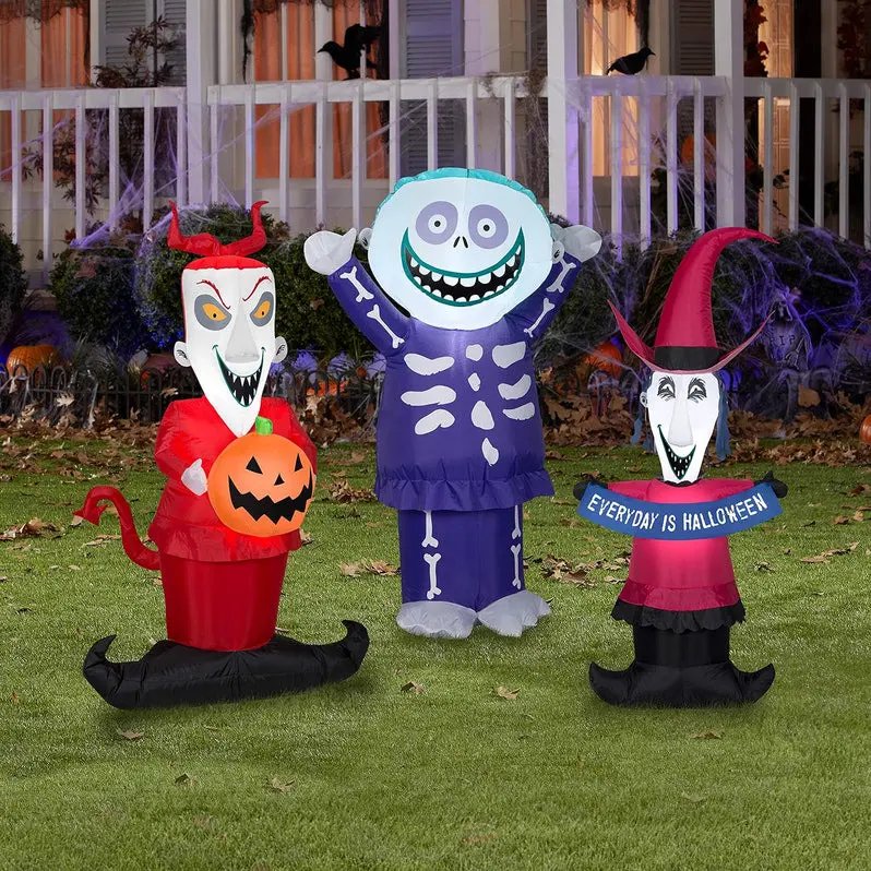 Disney-Inspired Inflatable Lock, Shock & Barrel Halloween Trio