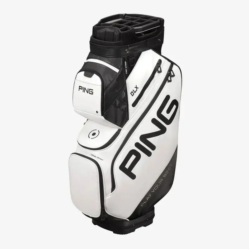 DLX Premium Golf Cart Carry Bag – Modern White Aesthetic