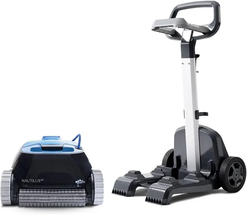 Dolphin Nautilus CC Robotic Vacuum – Wall-Climbing Pool Cleaner with Waterline Scrubbing, Ideal for Pools up to 33 Feet
