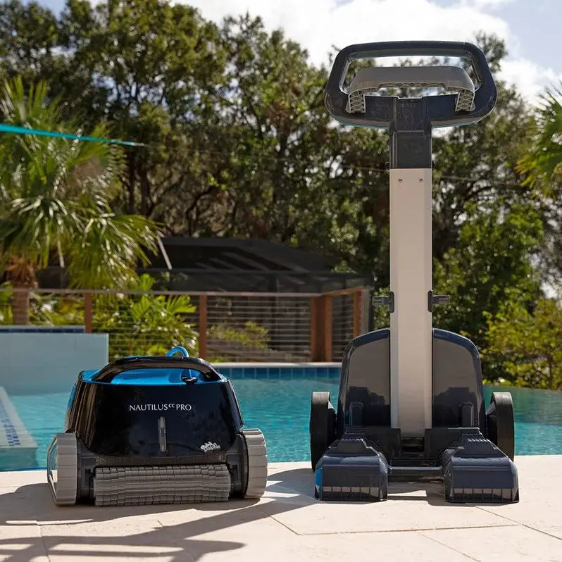 Dolphin Nautilus CC Robotic Vacuum – Wall-Climbing Pool Cleaner with Waterline Scrubbing, Ideal for Pools up to 33 Feet