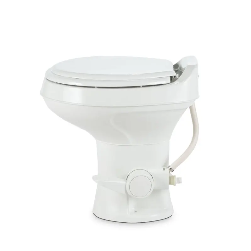 Dometic 300 Series RV Toilet – Standard-Height, Heavy-Duty White Plastic Model 302300071
