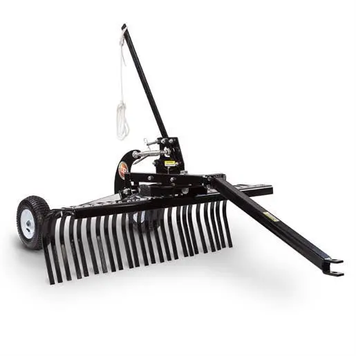 Dr. Power 48-Inch Tow-Behind Landscape Rake – Robust Ground Leveler and Debris Collector for Tractors