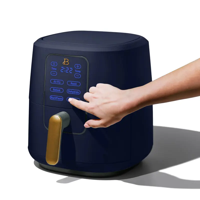 Drew Barrymore Starry Night 6-Quart Air Fryer with Touchscreen Controls and TurboCrisp Technology in Soft Blue