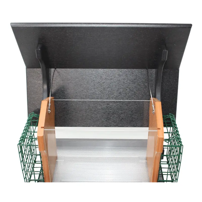 Dual-Chamber Suet and Seed Bird Feeder: Premium Wild Bird Attraction Station with Separate Compartments