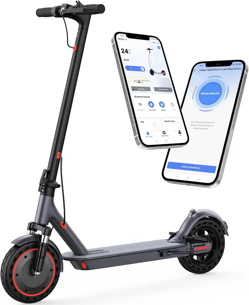 Dual-Motor Electric Scooter — 350W/500W Power, Solid Tires, Dual Braking System, 19–22mph Performance