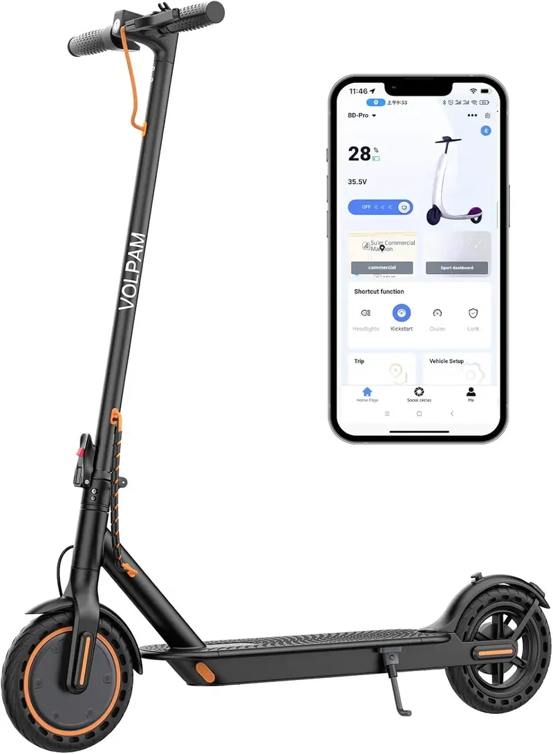 Dual-Motor Electric Scooter — 350W/500W Power, Solid Tires, Dual Braking System, 19–22mph Performance