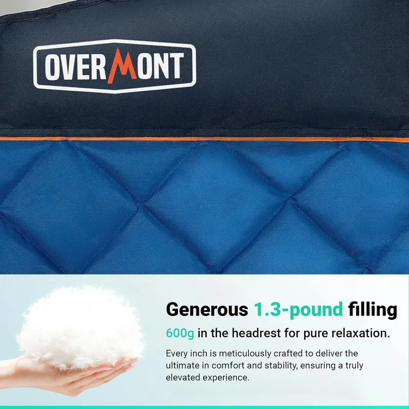 Dual-Seat Folding Lawn Sofa — Oversized, Heavy-Duty 2-Person Outdoor Loveseat