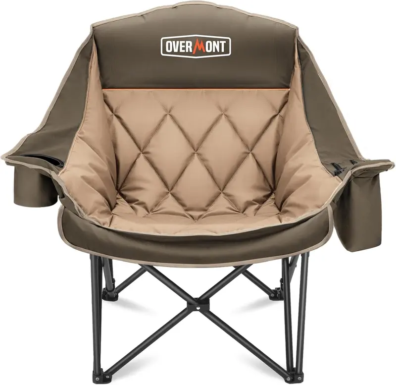 Dual-Seat Folding Lawn Sofa — Oversized, Heavy-Duty 2-Person Outdoor Loveseat