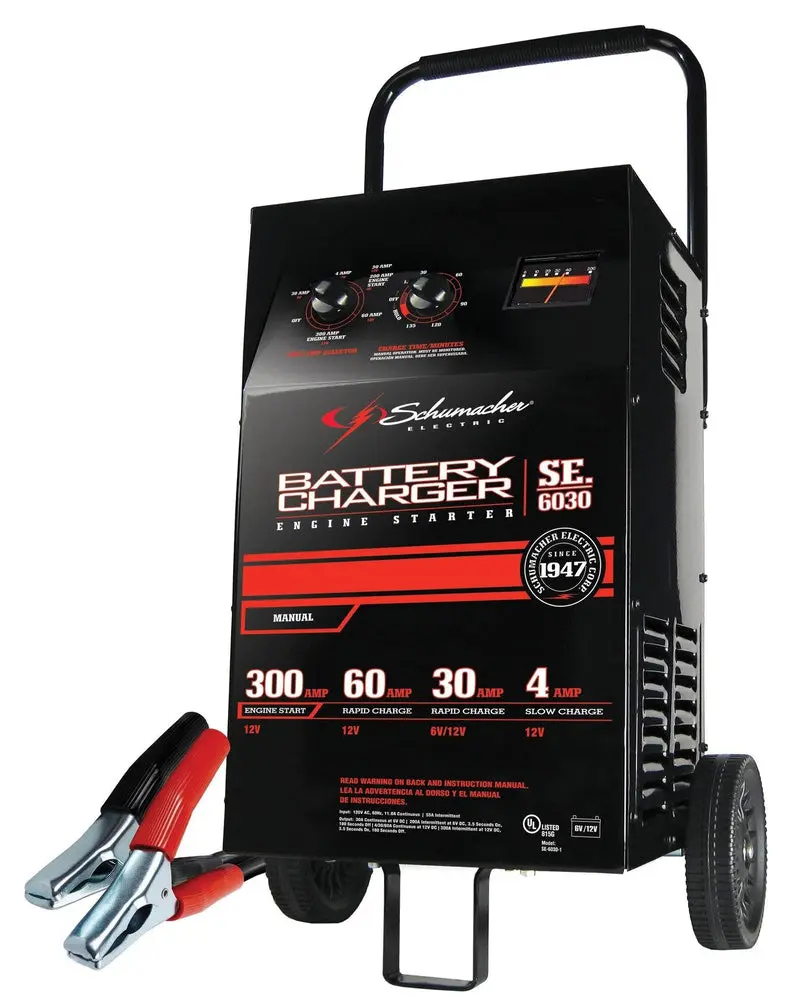 Dual-Voltage 6/12V Manual Jump Starter – Compact Emergency Battery Charger & Booster Pack