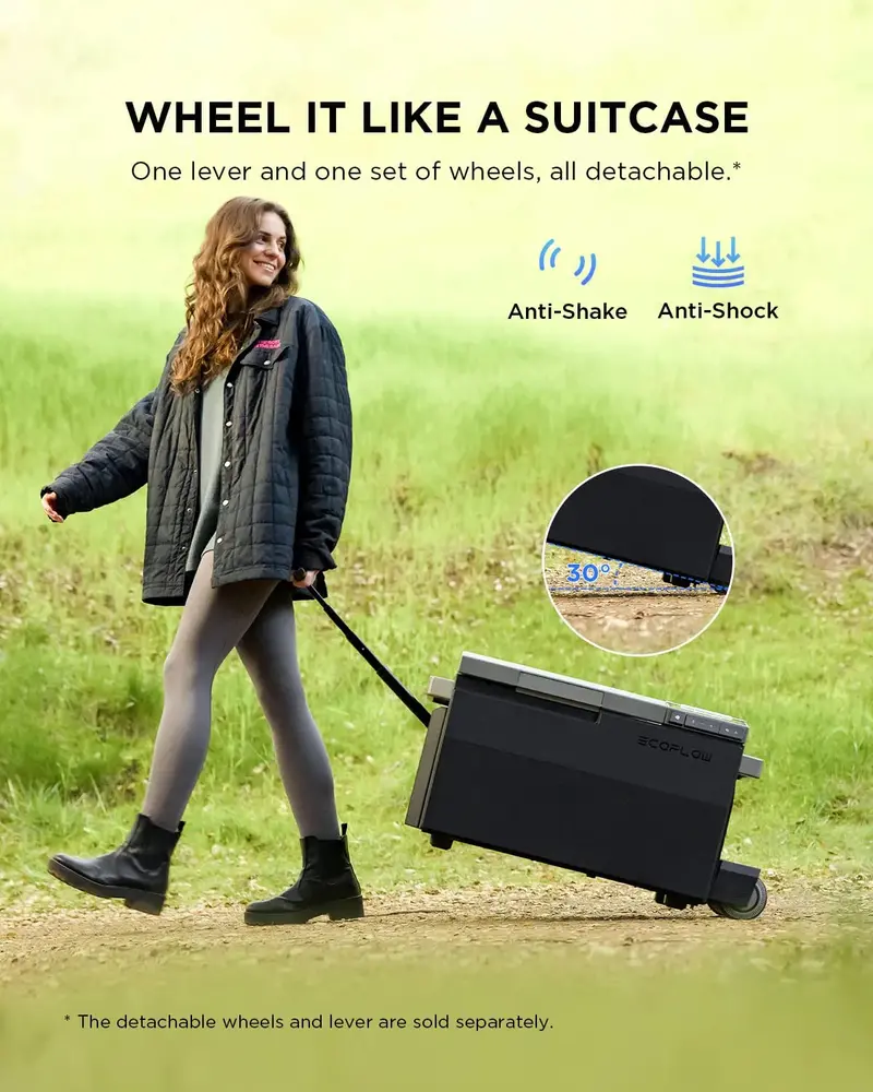 Dual-Zone Portable Car Refrigerator – 40-Quart (38L), Wide Temp Range (-13°C to 50°C), Built-In Ice Maker & Wi-Fi App Control 2