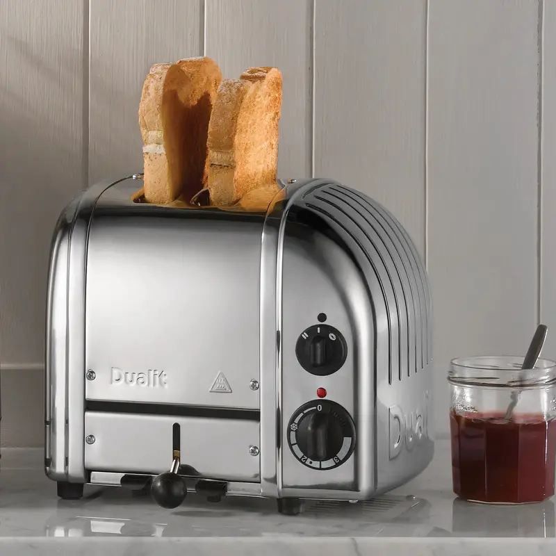 Dualit New Generation 2-Slice Toaster – Stainless Steel Construction with Precision Browning Control