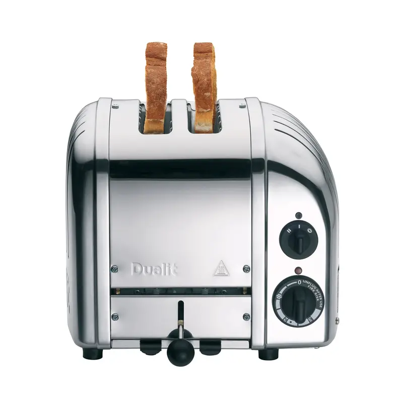 Dualit New Generation 2-Slice Toaster – Stainless Steel Construction with Precision Browning Control