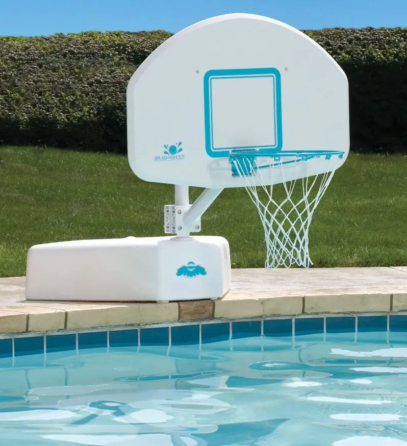 Dunn Rite Adjustable Indoor/Outdoor Basketball Hoop – Splash & Shoot Play System