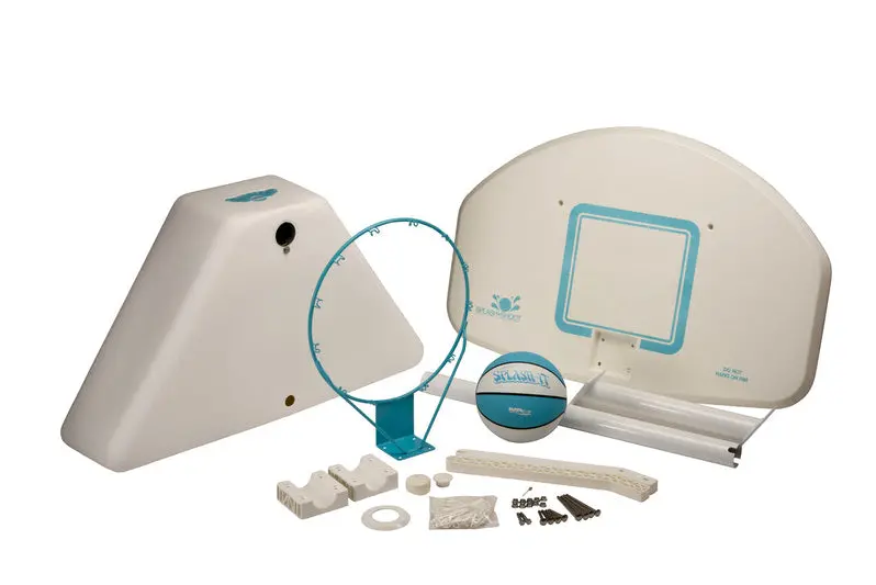 Dunn Rite Adjustable Indoor/Outdoor Basketball Hoop – Splash & Shoot Play System