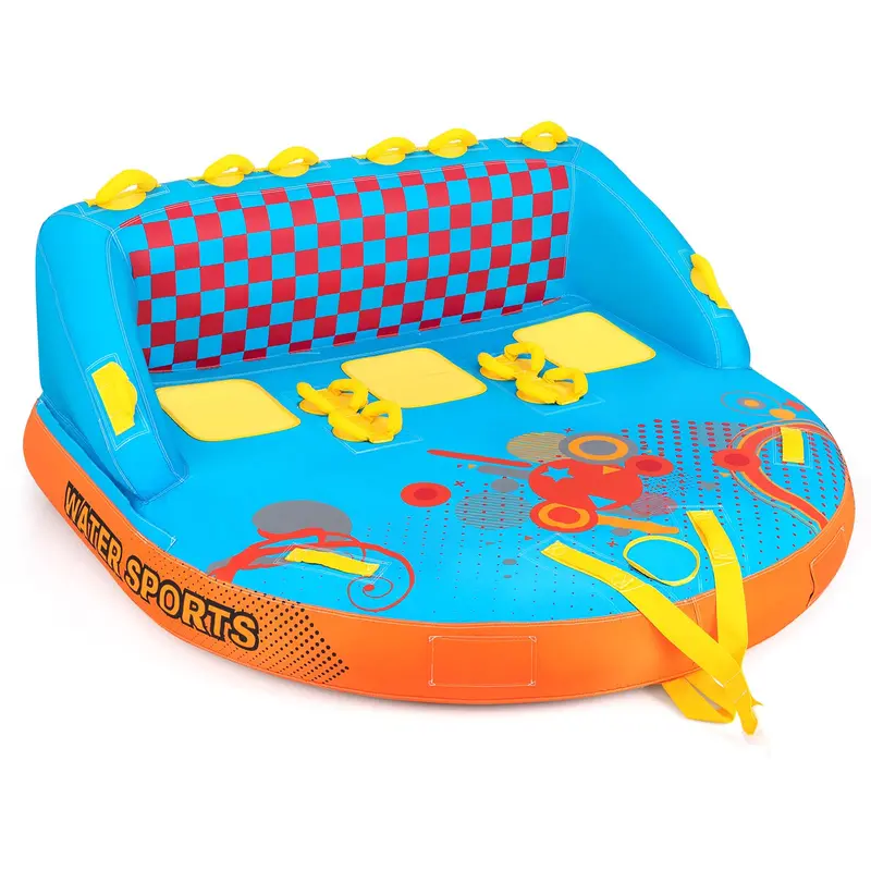 Durable Multi-Rider Inflatable Towable Tube – Designed for 1 to 3 Riders on Boats or Jet Skis