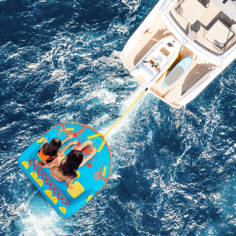 Durable Multi-Rider Inflatable Towable Tube – Designed for 1 to 3 Riders on Boats or Jet Skis