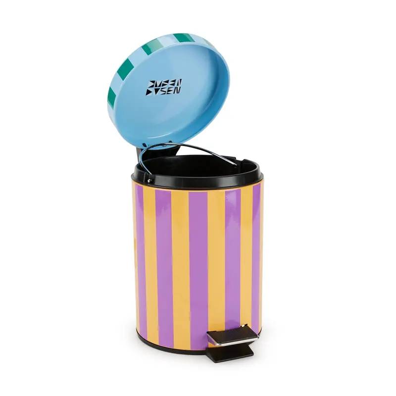 Dusen Dusen Hands-Free Bathroom Waste Bin – Touchless Foot-Pedal Design
